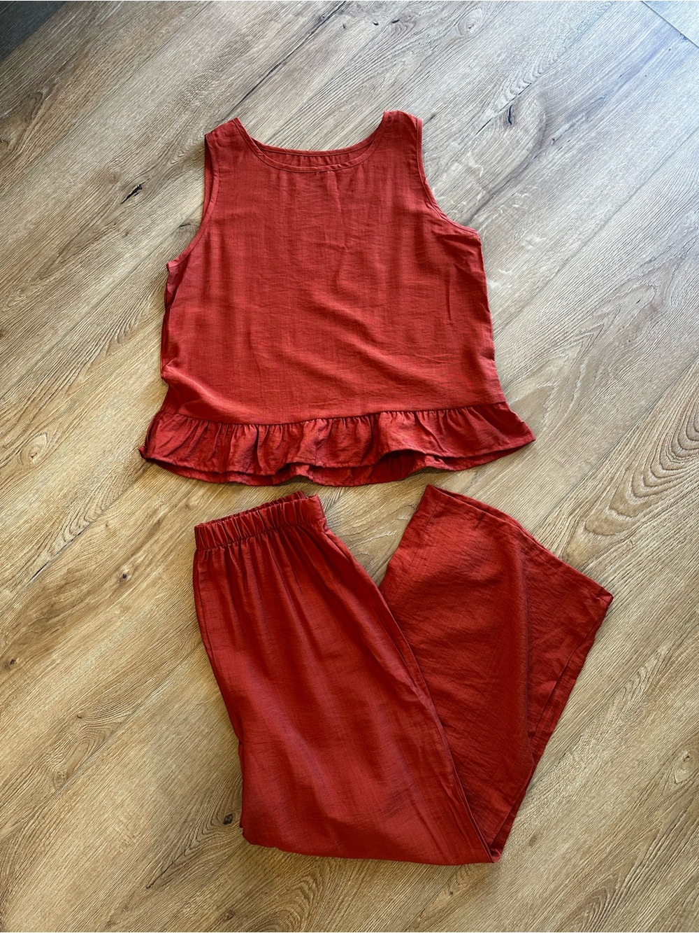 Women's Red Two-Piece Sleep Set